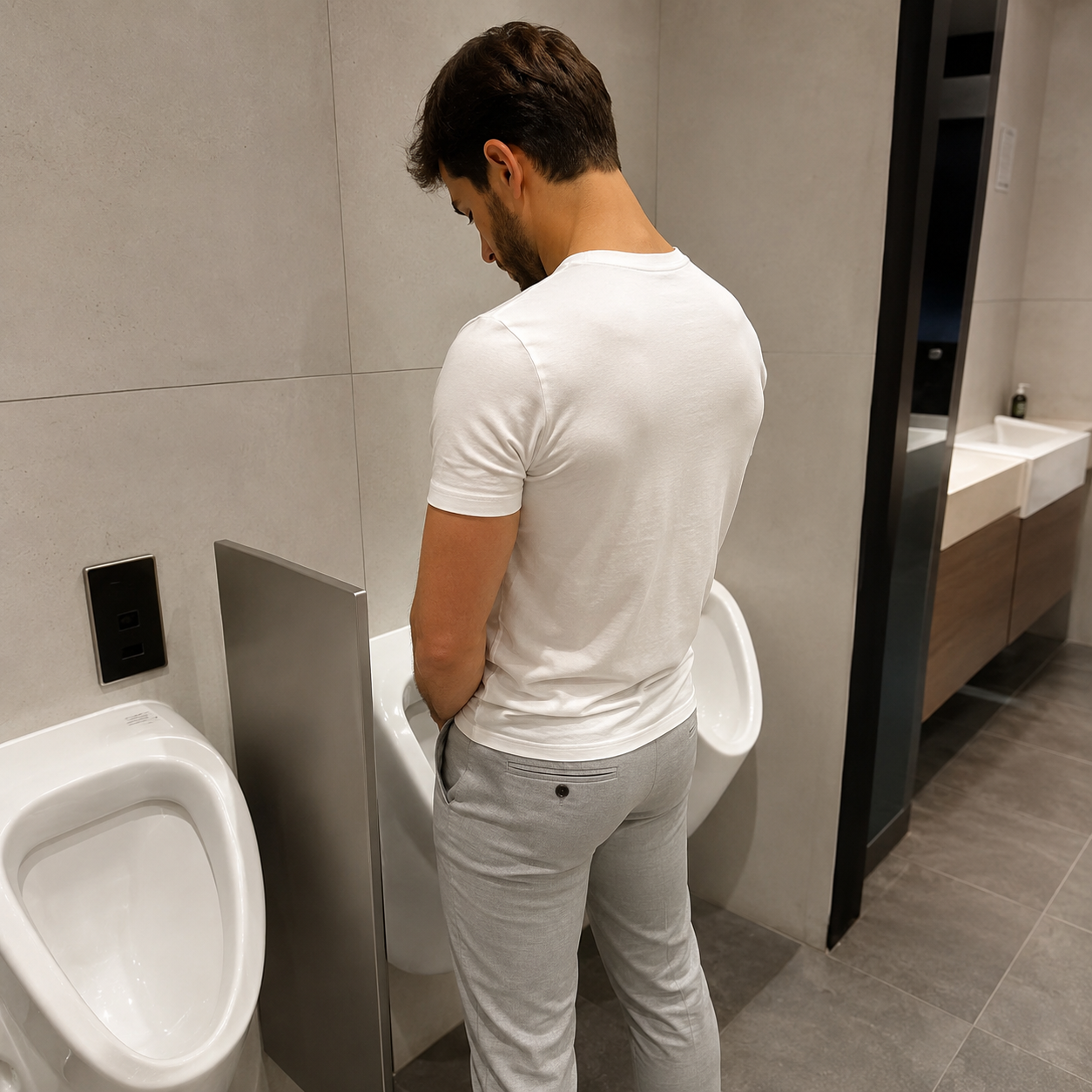 You pee.