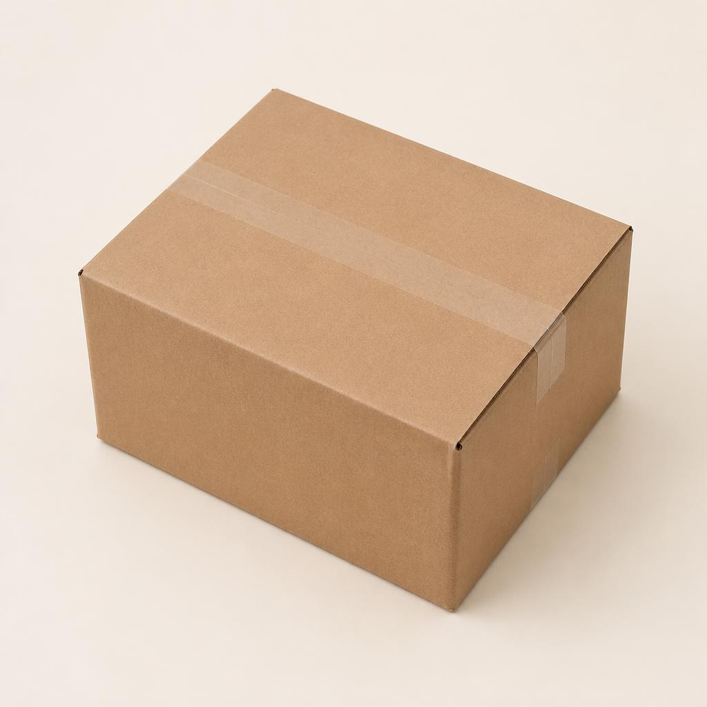 Plain unbranded shipping box